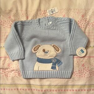 The Children's Place Light Blue Puppy Sweater